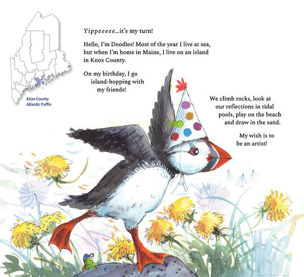 The Maine Birthday Book by Tonya Shevenell, illus by Laura Winslow - hardcvr