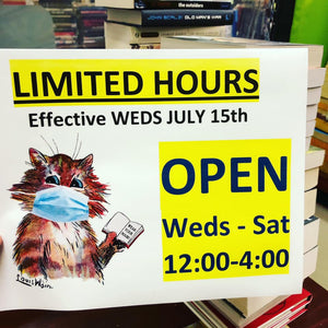 UPDATE: Now open for limited hours Weds-Sat
