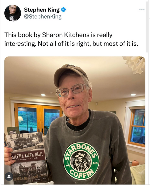 product image - Stephen King holding book