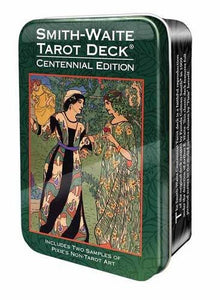Smith-Waite Centennial Tarot Deck in a Tin by Pamela Colman Smith