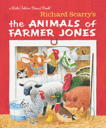 The Animals of Farmer Jones by Richard Scarry - boardbk